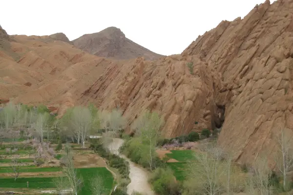 Dades Valley landscape road of thousand kasbahs Morocco