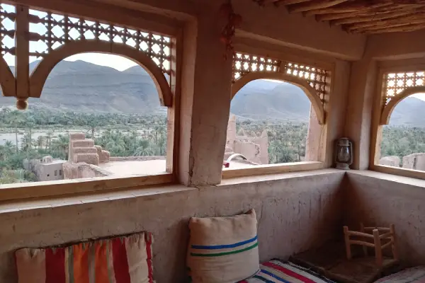 Inside Kasbah Tamnougalt Morocco